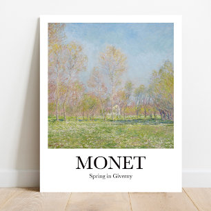 Spring in Giverny by Claude Monet Poster