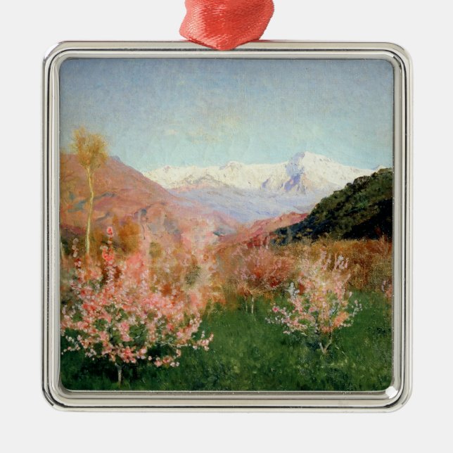 Spring in Italy, 1890 Metal Tree Decoration (Front)