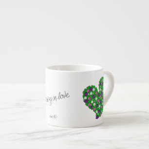 Spring in Love-Colourful Tulips(pink,purple,white) Espresso Cup