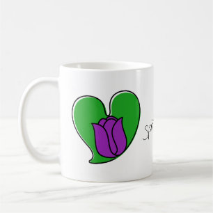 Spring in Love - Purple Tulips Coffee Mug