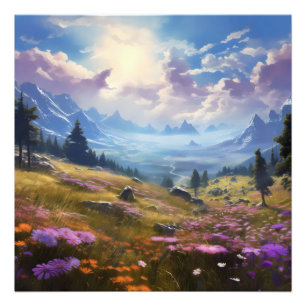 Spring in Mountains Photo Print