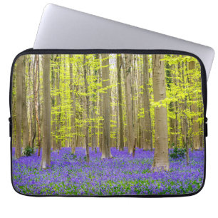 Spring in the Blue Forest Laptop Sleeve