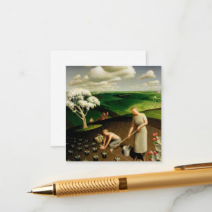 Spring in the Country by Grant Wood Enclosure Card