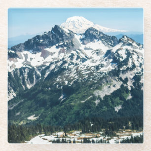 Spring in the Mountains Glass Coaster