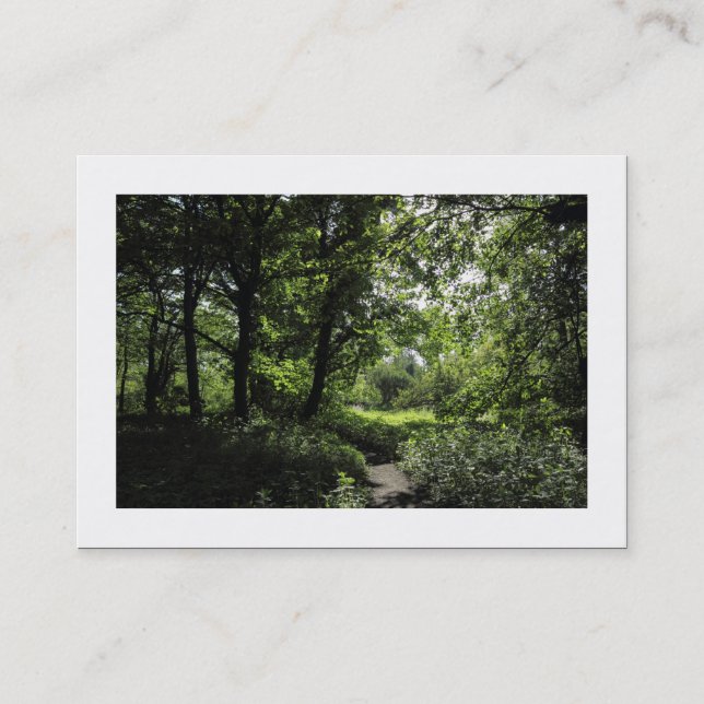 Spring in the Woods 03 (Bordered) Business Card (Front)