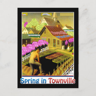 Spring in Townville Postcard