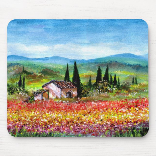 SPRING IN TUSCANY - Customised Mouse Pad (Front)