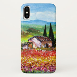 SPRING IN TUSCANY LANDSCAPE Colourful Flower Field Case-Mate iPhone Case