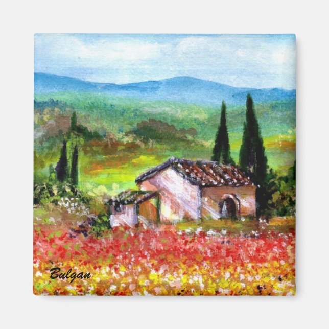 SPRING IN TUSCANY MAGNET (Front)