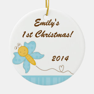 Spring Insect Butterfly Personalised Name Ornament