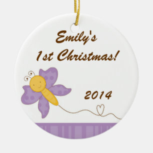 Spring Insect Butterfly Personalised Name Ornament