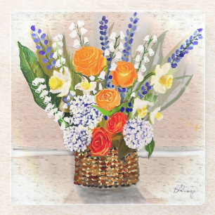 Spring Into A New You Glass Coaster