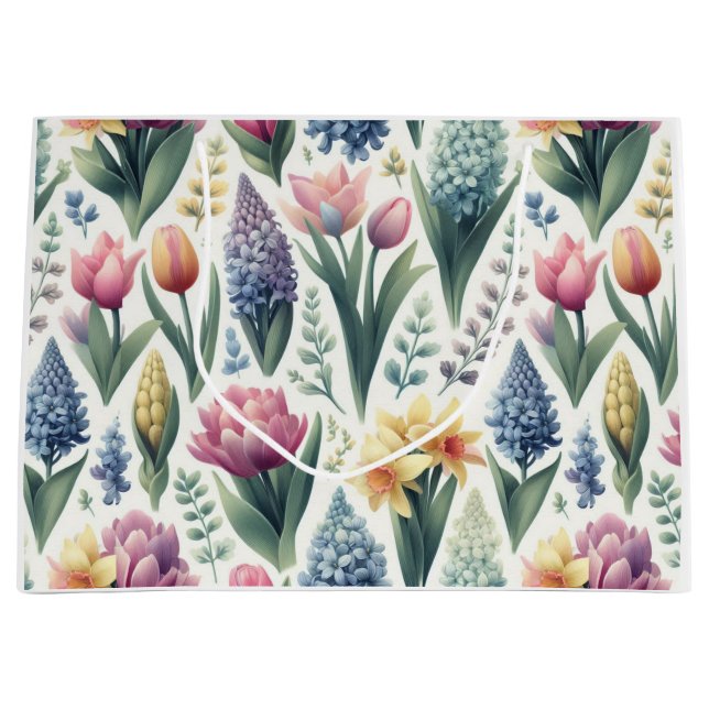 Spring Into Easter Large Gift Bag (Front)