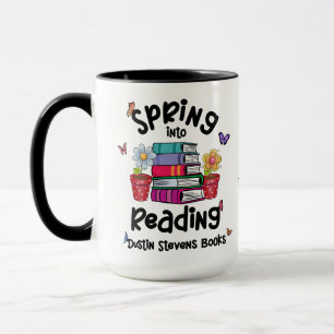 Spring Into Reading Dustin Stevens Books Mug
