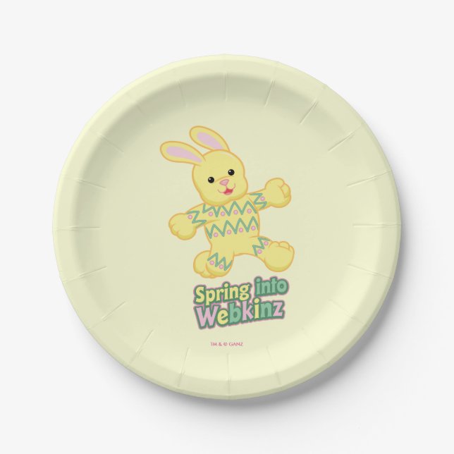 Spring Into Webkinz! Paper Plate (Front)