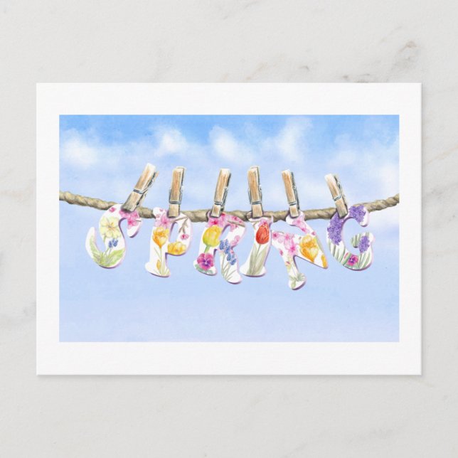 Spring is here postcard (Front)