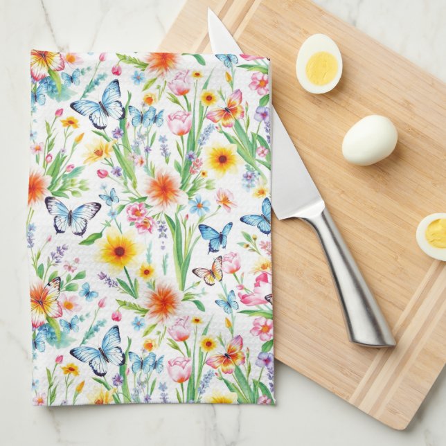 Spring is Here Tea Towel (Quarter Fold)