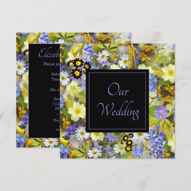 Spring Is In The Air Wedding Invitation (Front/Back)