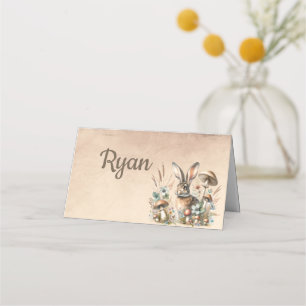Spring Jack Rabbit Place Card