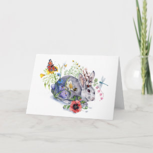 Spring Jackalope Holiday Card