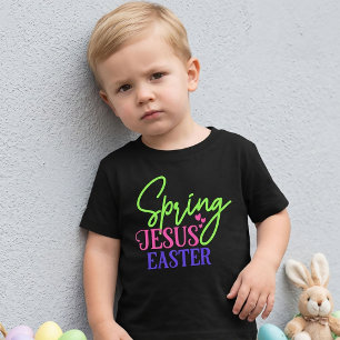 Spring Jesus Easter T-Shirt for Boys