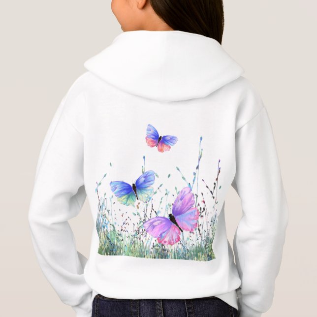 Spring Joy - Colourful Butterflies Flying in Natur (Back)