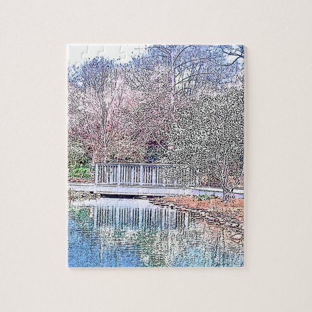 Spring Lake Beauty Jigsaw Puzzle (Vertical)