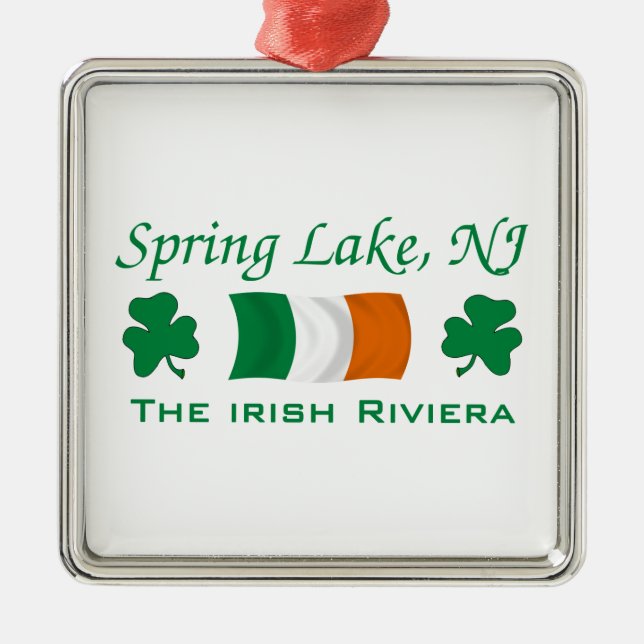 Spring Lake, NJ Metal Tree Decoration (Front)