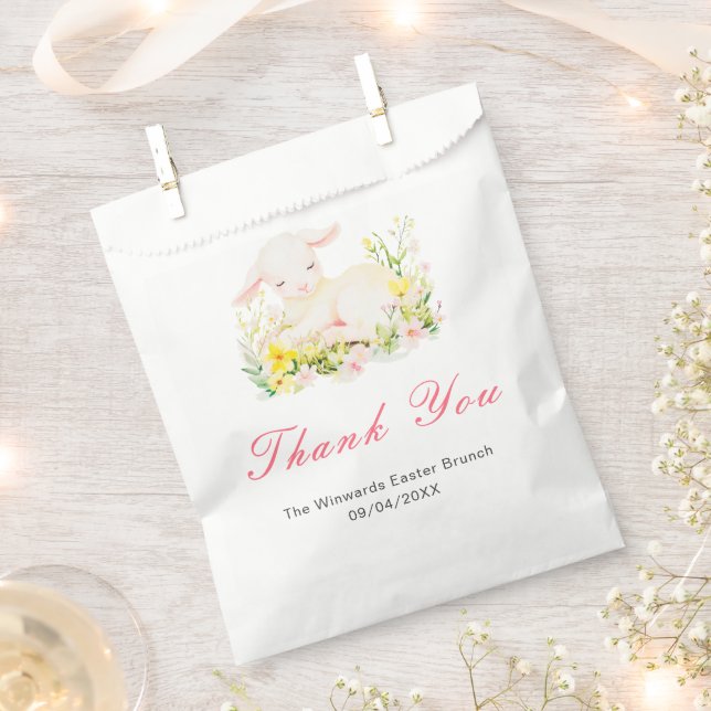 Spring Lamb Easter Brunch Favour Bags (Clipped)