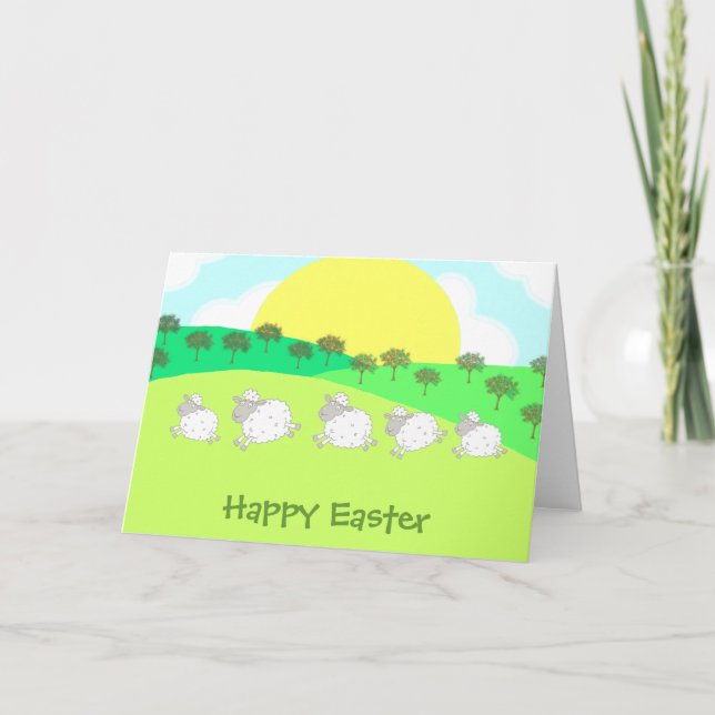 Spring Lambs Holiday Card (Front)