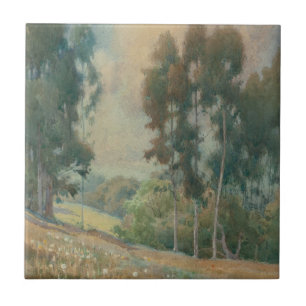 Spring Landscape (1911)  Serene Watercolor Scenery Tile