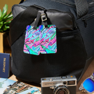 Spring Landscape Abstract Print Luggage Tag