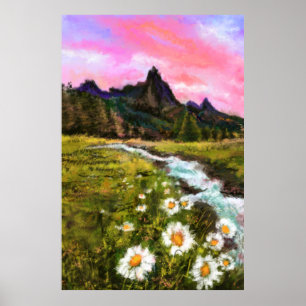 Spring Landscape - Flowering - Original Painting Poster