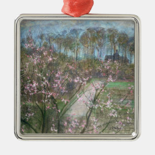 Spring Landscape Metal Tree Decoration