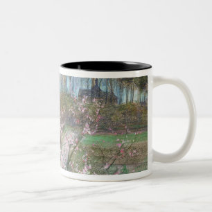 Spring Landscape Two-Tone Coffee Mug