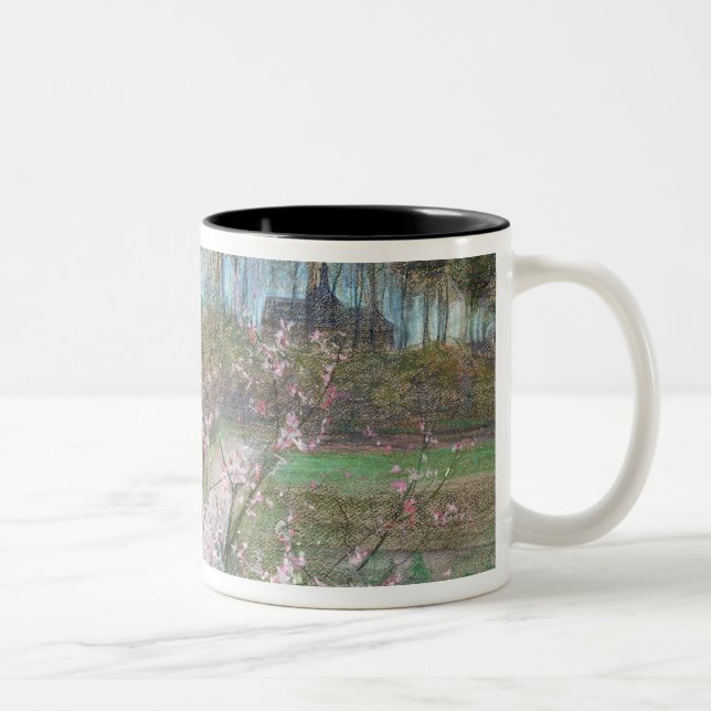 Spring Landscape Two-Tone Coffee Mug (Right)