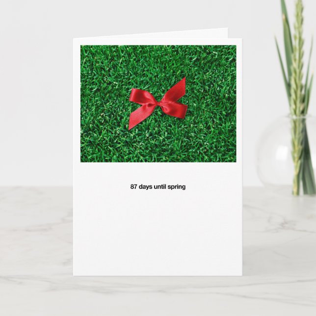 Spring Lawn Holiday Card (Front)