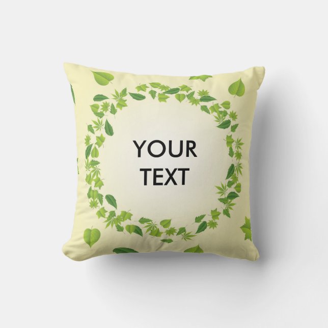 Spring leaves cushion (Front)