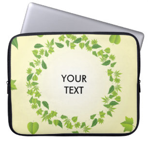 Spring leaves laptop sleeve