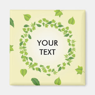 Spring leaves magnet