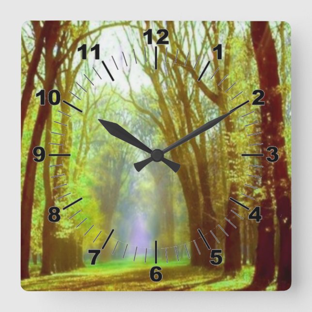 Spring Light Wall Clock (Front)