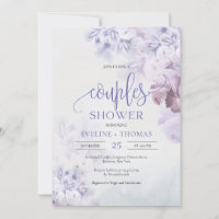 Spring lilac dusty purple blue pink couples shower