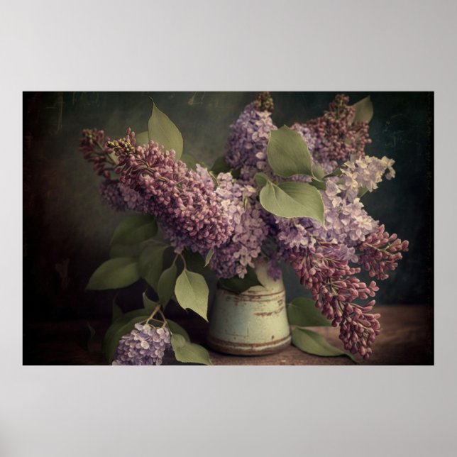 Spring Lilacs Still Life Poster - Downloadable  (Front)