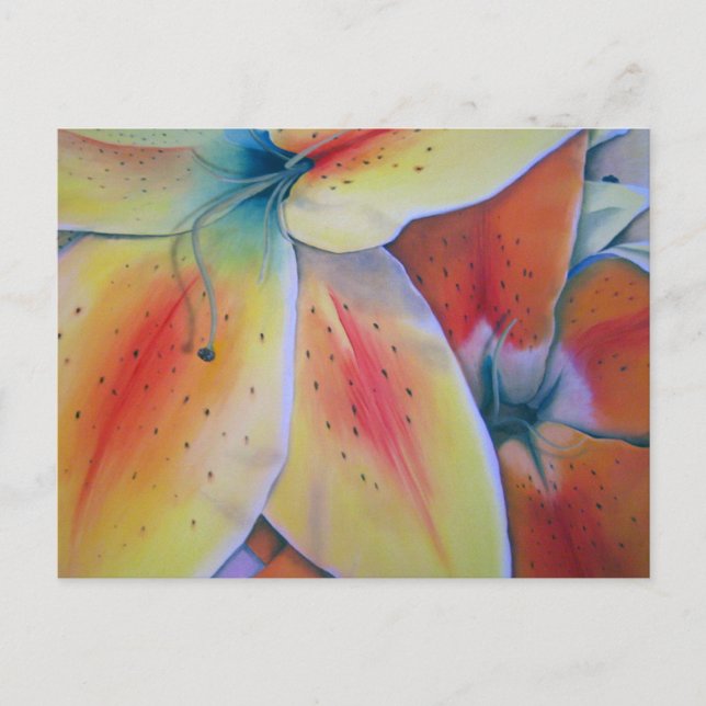 Spring Lilies Postcard (Front)