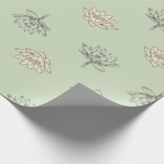 Spring Lotus  Wrapping Paper