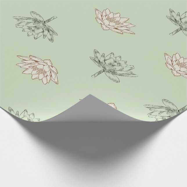 Spring Lotus  Wrapping Paper (Corner)