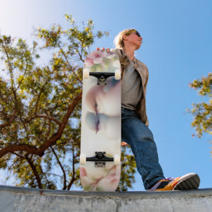 Spring Love Birds Cherry Blossom Floral Skateboard