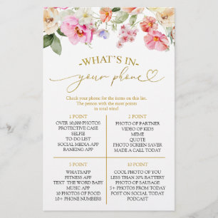 Spring Love In Bloom What's In Your Phone Game