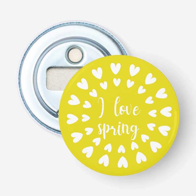 Spring Love, Little Hearts Bottle Opener (Front)