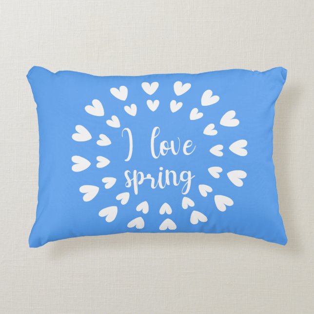 Spring Love, Little Hearts Decorative Cushion (Front)